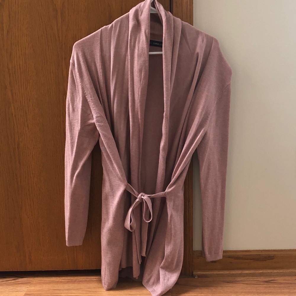Dusty Pink Sweater Robe